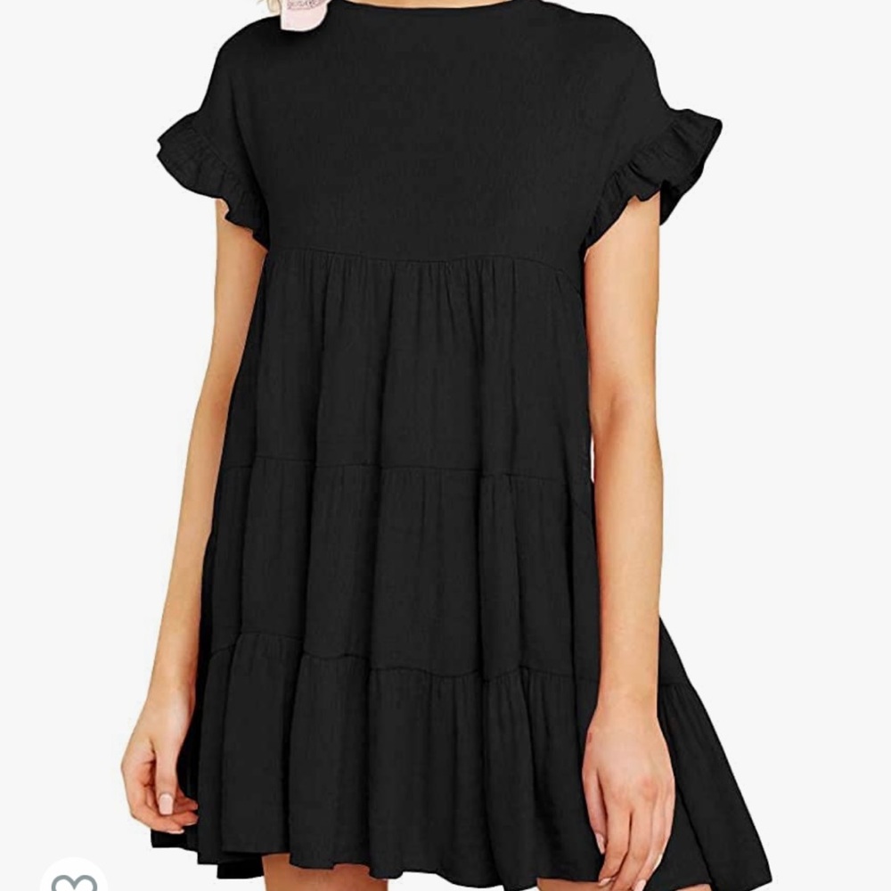 Womens Ruffles Babydoll Dress